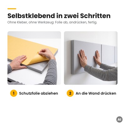 Basotect® Absorber 100x50 cm lichtgrau, 3 cm, EcoBalanced G+