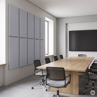 Basotect® Absorber 100x50 cm lichtgrau, 10 cm,...