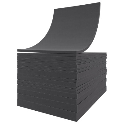 Schaumstoffplatte PU RG 20/33 dunkelgrau 206x140 cm -...