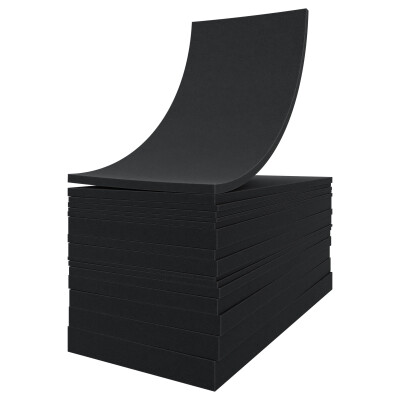 Schaumstoffplatte PU RG 26/35 anthrazit 206x100 cm -...