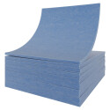 Schaumstoffplatte Gelschaum RG 50/18 blau meliert 202x180 cm - für gelelastische Polster oder Matratzen - schwer und weich
